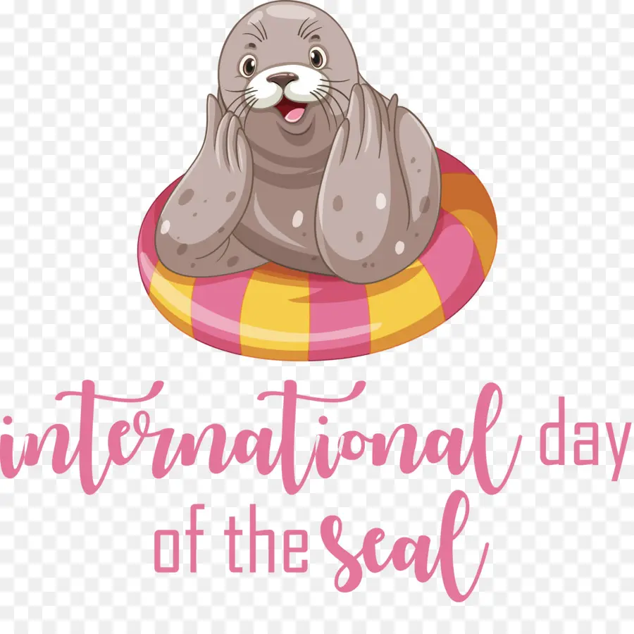 Día Internacional De La Foca，Lindo Sello PNG