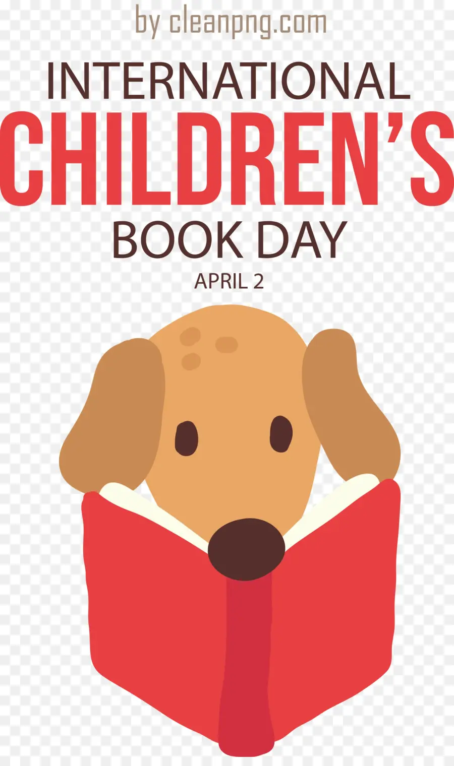 Día Internacional Del Libro Infantil，Perro Con Libro PNG