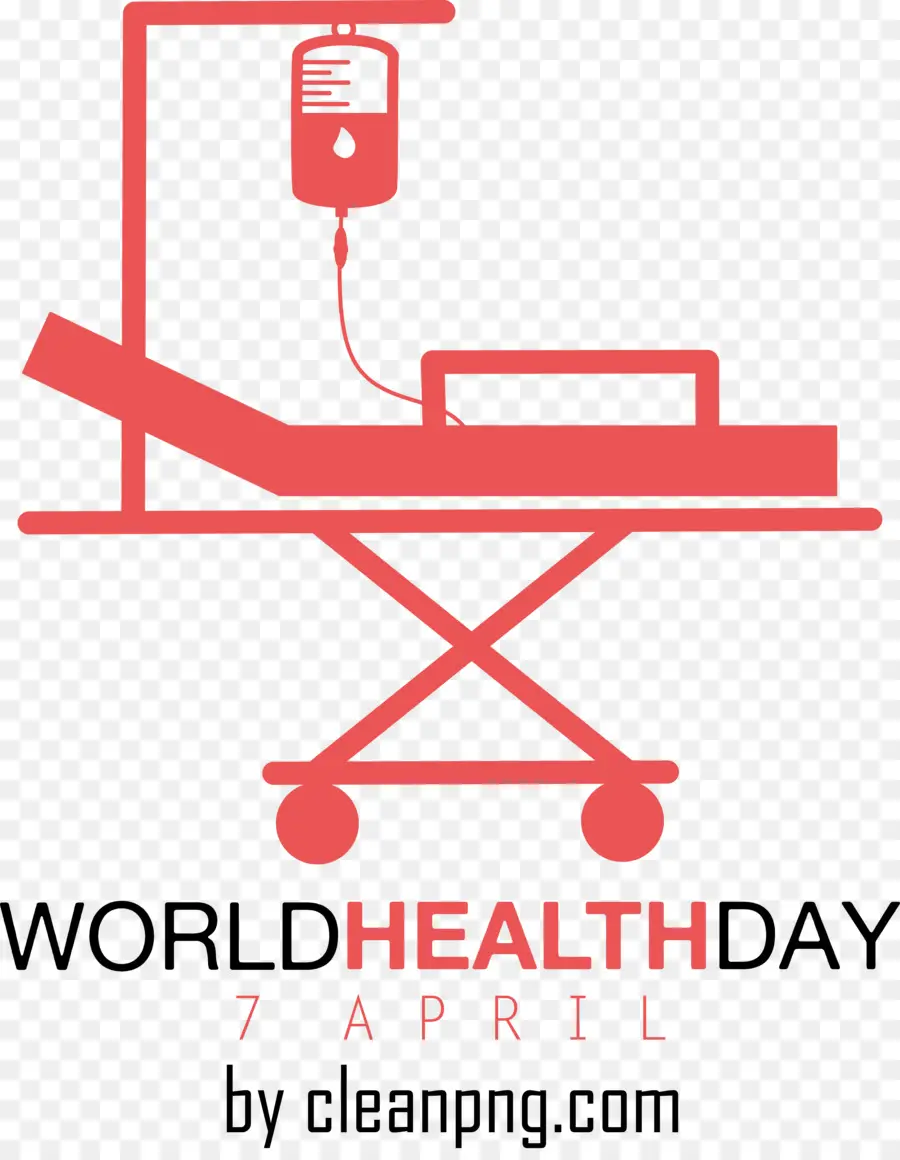 Día Mundial De La Salud，Cama De Hospital PNG