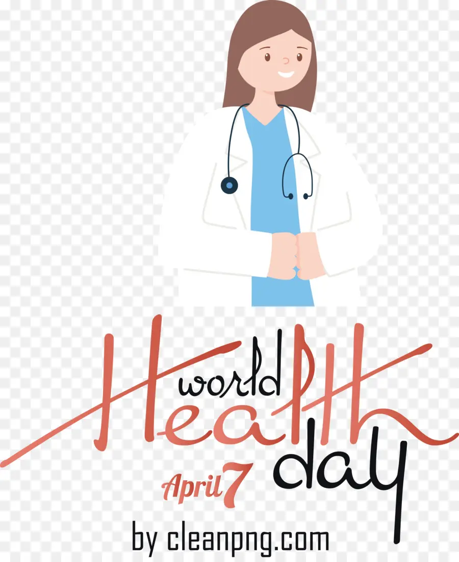 Día Mundial De La Salud，Doctora Caricatura PNG