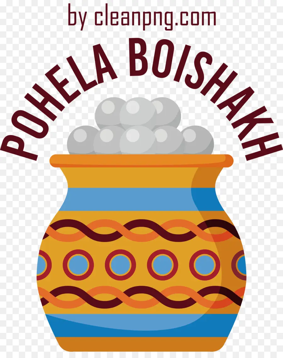 Pohela Boishakh，Maceta Decorativa PNG