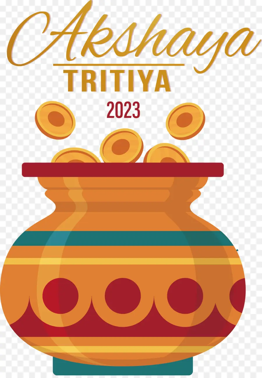 Feliz Akshaya Tritiya，Olla De Oro PNG