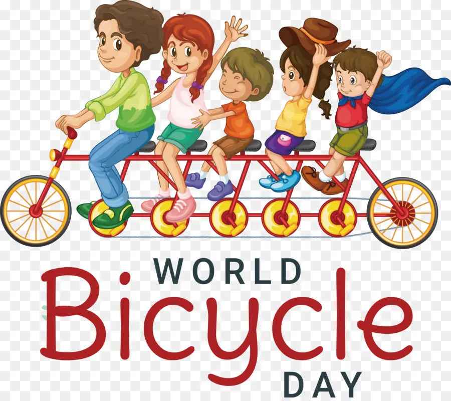 Día Mundial De La Bicicleta，El Día De La Bicicleta PNG