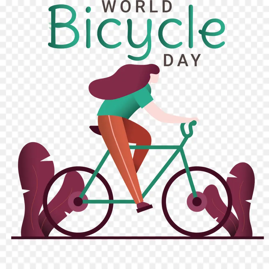 Día Mundial De La Bicicleta，Día Del Mundo De La Bicicleta PNG