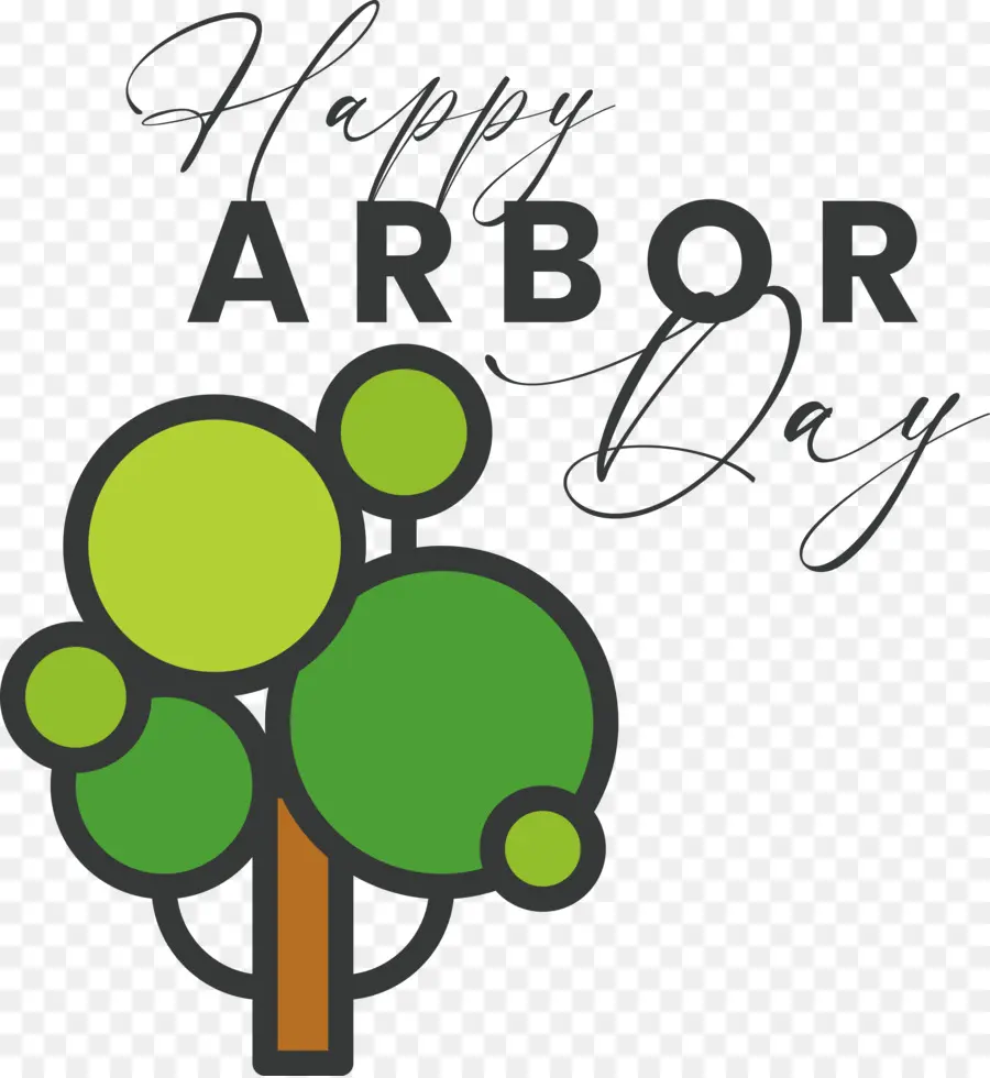 Dia Del Arbol，árbol Verde Simple PNG