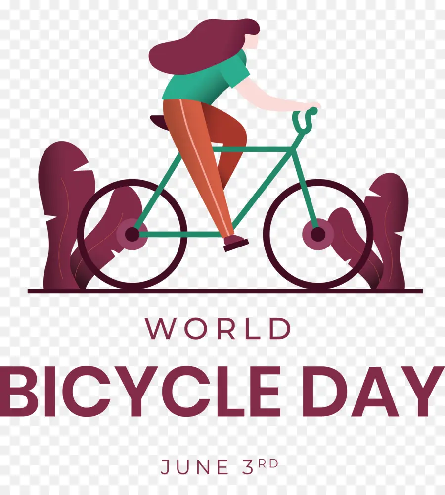 Día Mundial De La Bicicleta，Día Del Mundo De La Bicicleta PNG