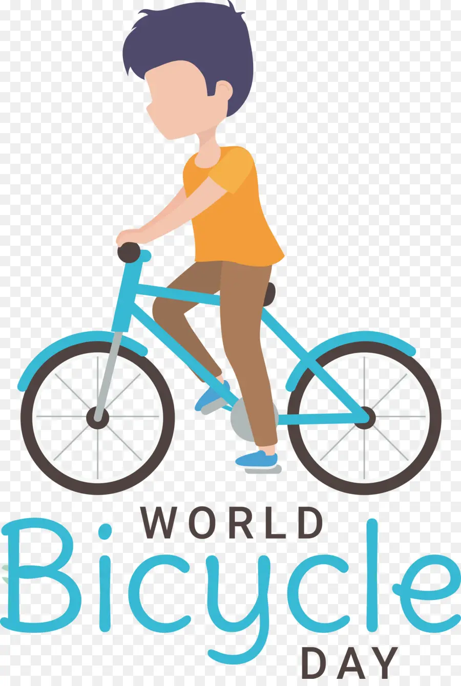 Día Mundial De La Bicicleta，Día Del Mundo De La Bicicleta PNG