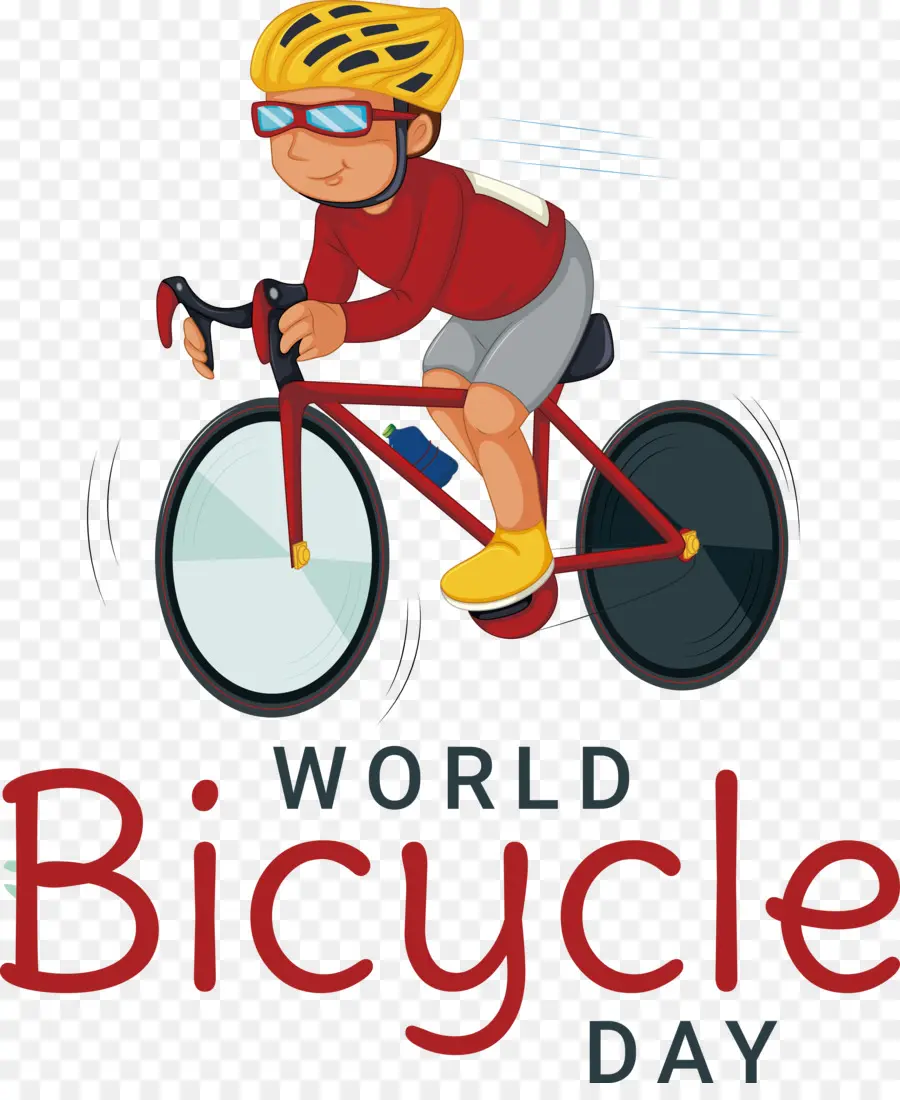 Día Mundial De La Bicicleta，Día Del Mundo De La Bicicleta PNG