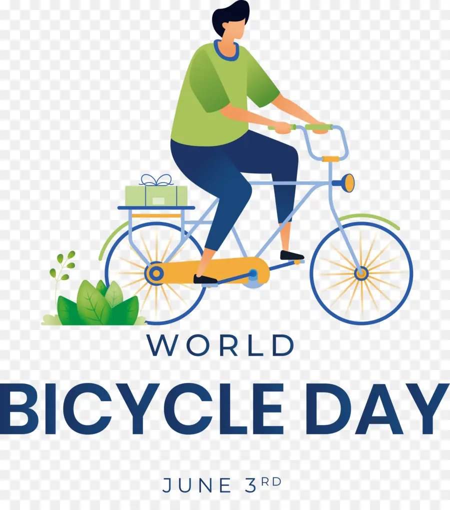 Día Mundial De La Bicicleta，Día Del Mundo De La Bicicleta PNG