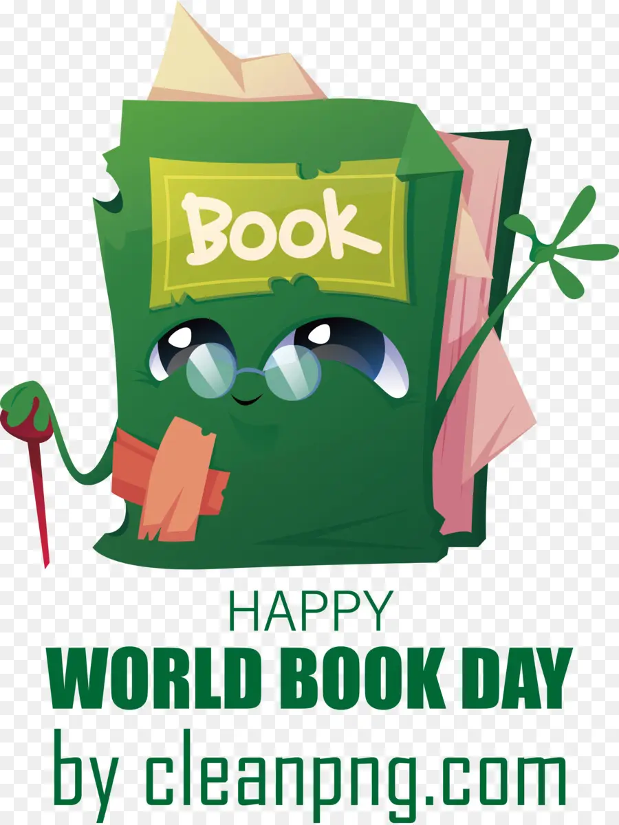 Día Mundial Del Libro，Libro Verde PNG