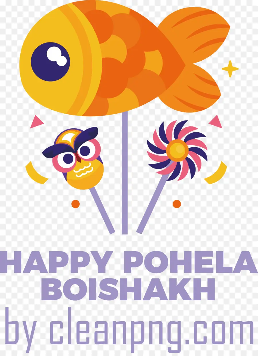 Pohela Boishakh，Pez Y Búho PNG