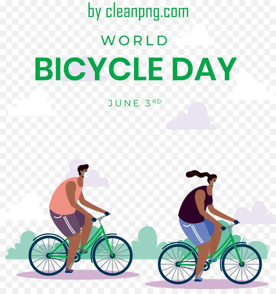 Día Mundial De La Bicicleta，Día Del Mundo De La Bicicleta PNG