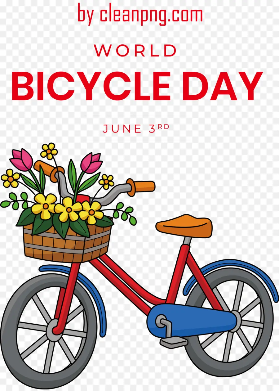 Día Mundial De La Bicicleta，Día Del Mundo De La Bicicleta PNG