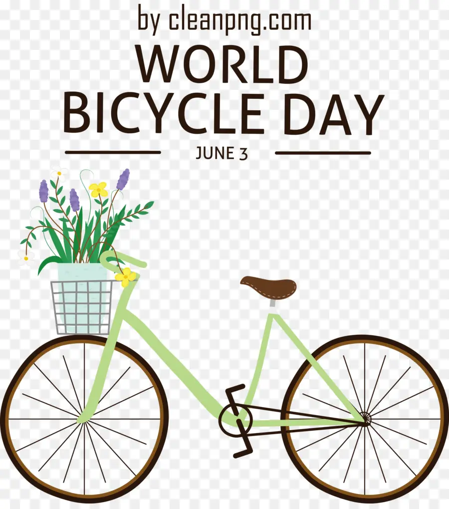 Día Mundial De La Bicicleta，Día Del Mundo De La Bicicleta PNG