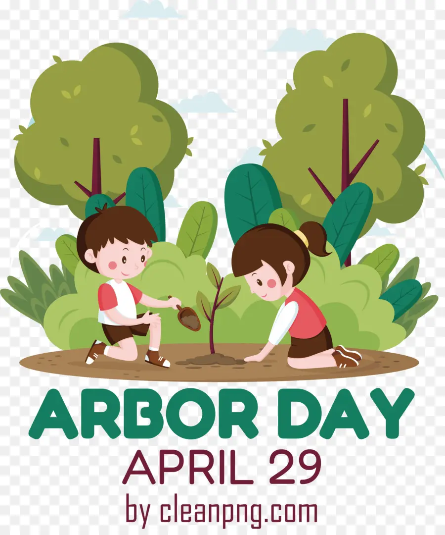 Dia Del Arbol，Niños PNG