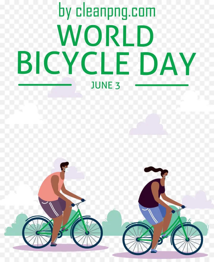 Día Mundial De La Bicicleta，Día Del Mundo De La Bicicleta PNG