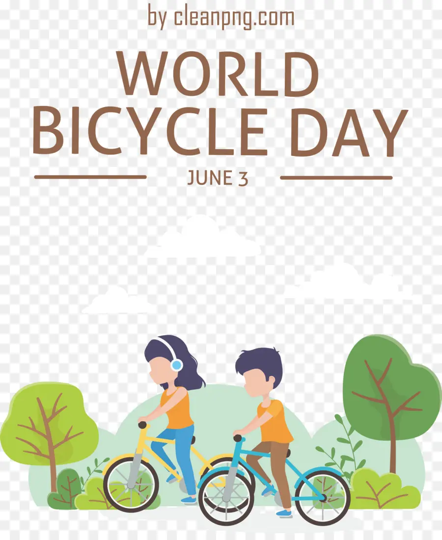 Día Mundial De La Bicicleta，Día Mundial Del Medio Ambiente PNG