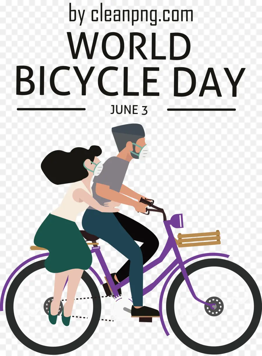 Día Mundial De La Bicicleta，Día Del Mundo De La Bicicleta PNG