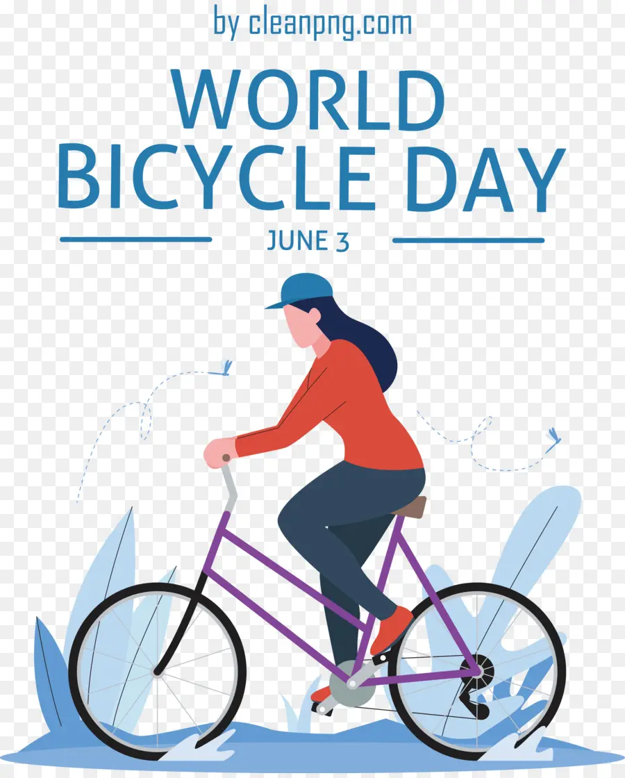 Día Mundial De La Bicicleta，Día Del Mundo De La Bicicleta PNG