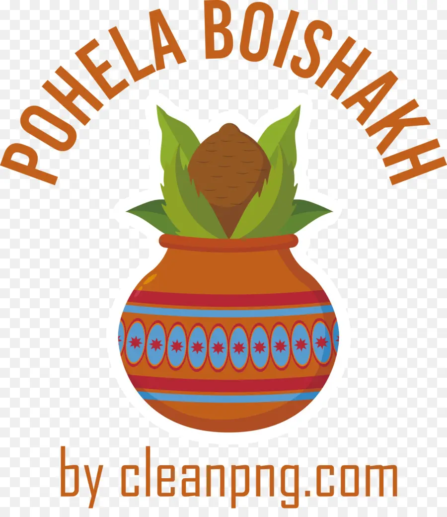 Pohela Boishakh，Olla Con Hojas PNG