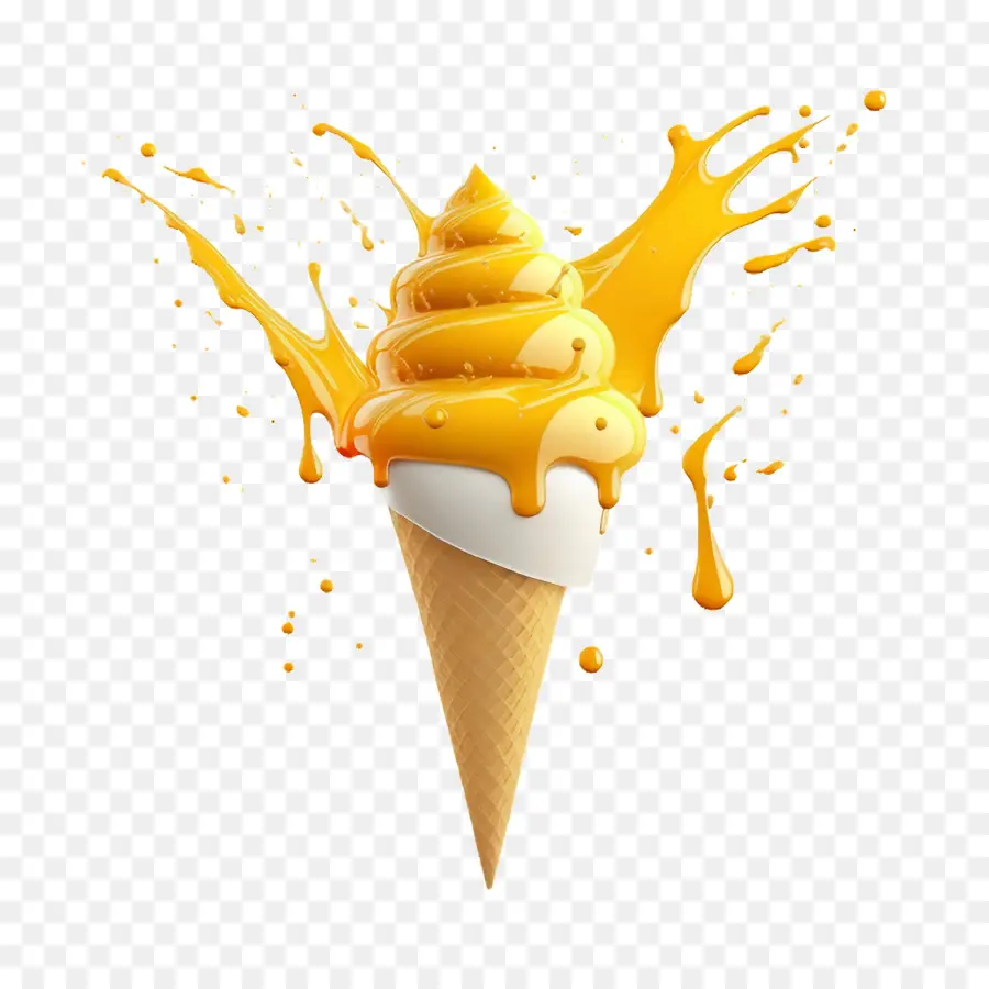 Cono De Helado，Mango PNG