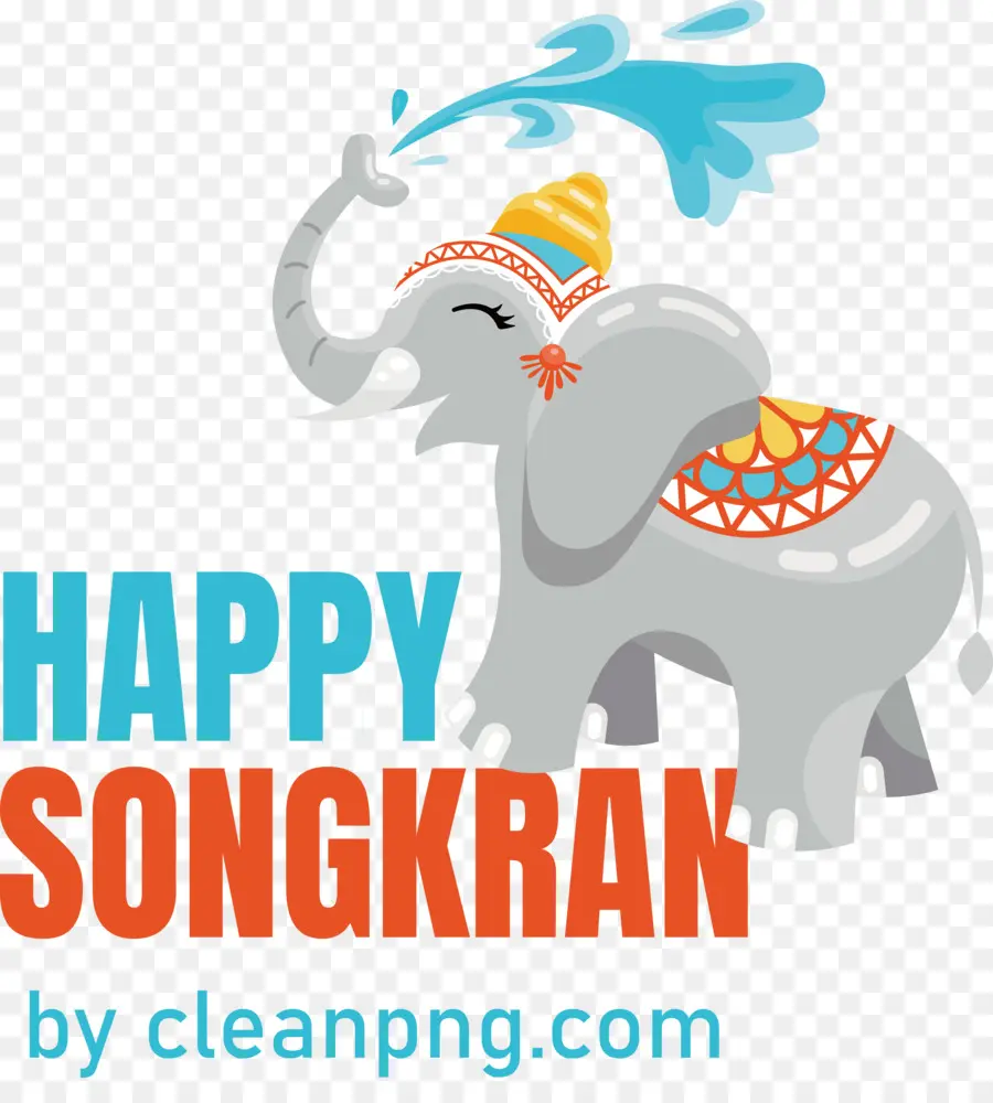 Festival Songkran，Elefante PNG