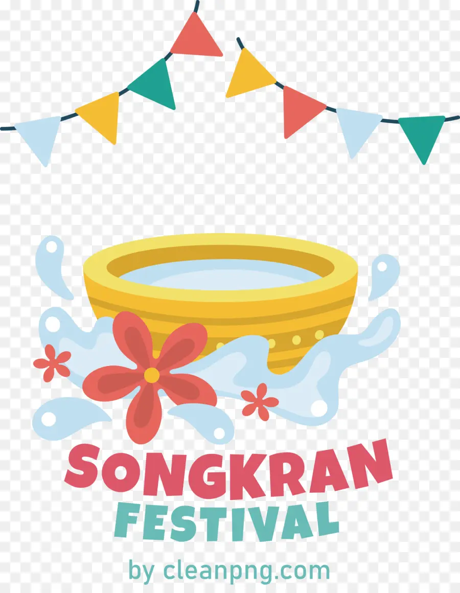 Festival Songkran，Agua PNG