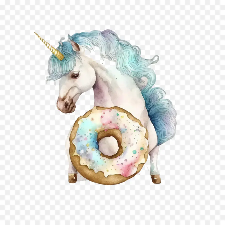 Acuarela Unicornio，Unicornio PNG