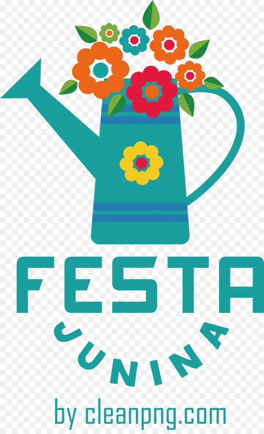 Fiesta Junina，Regadera Con Flores PNG