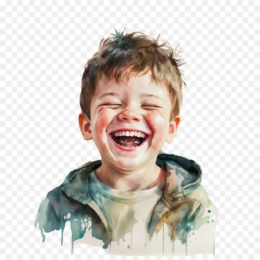 Acuarela Boy，Laughing Boy PNG