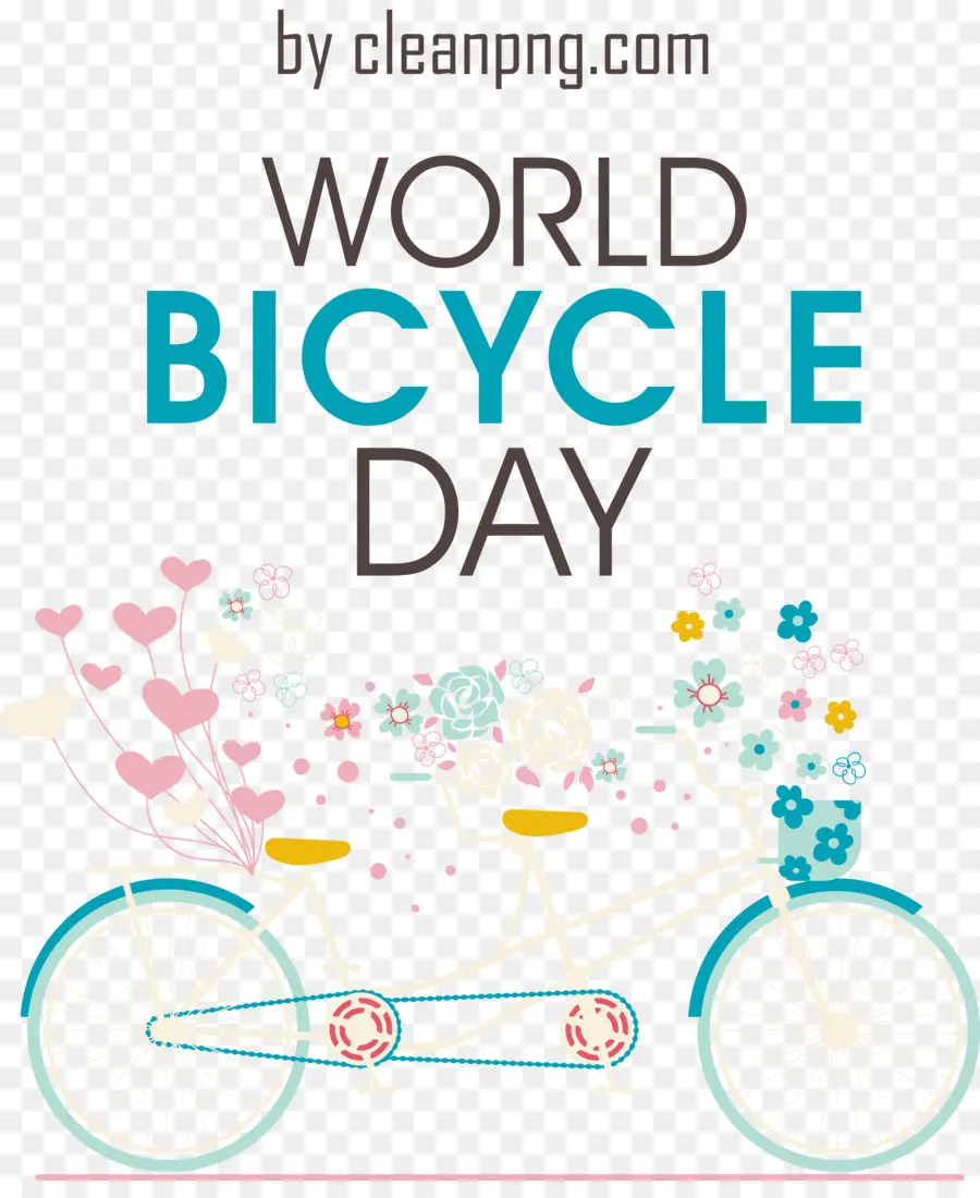 Día Mundial De La Bicicleta，Día Del Mundo De La Bicicleta PNG