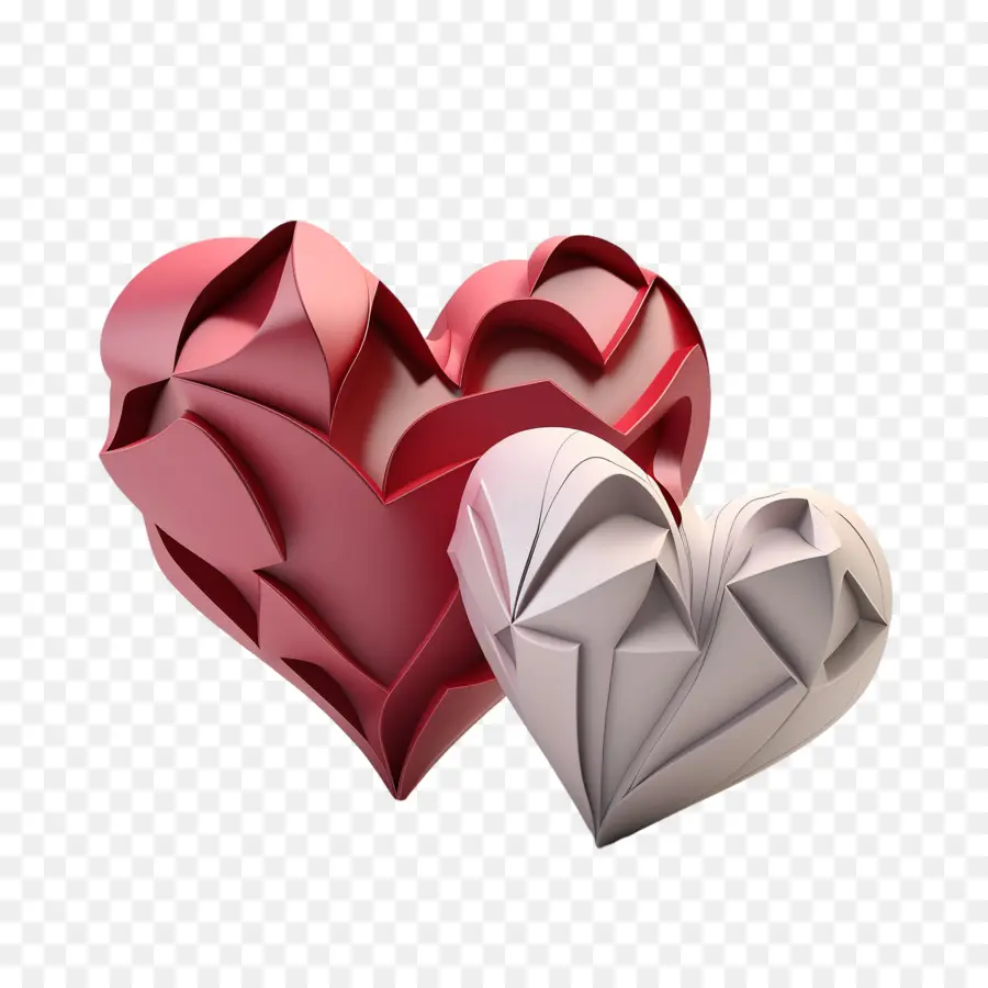 Corazón 3d，Corazón Rosa PNG