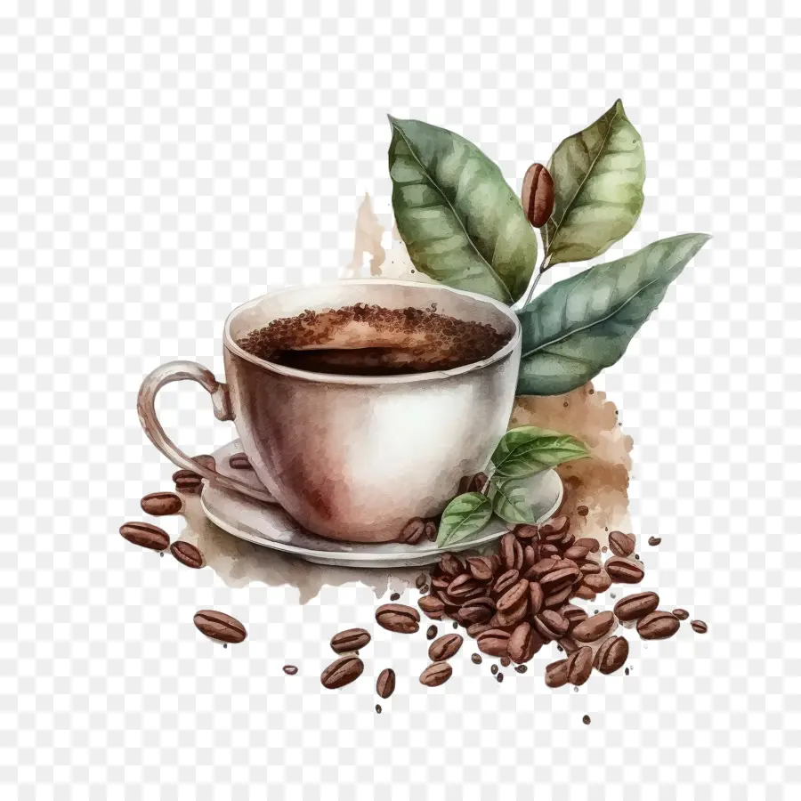 Los Granos De Café，Coffee Taza PNG