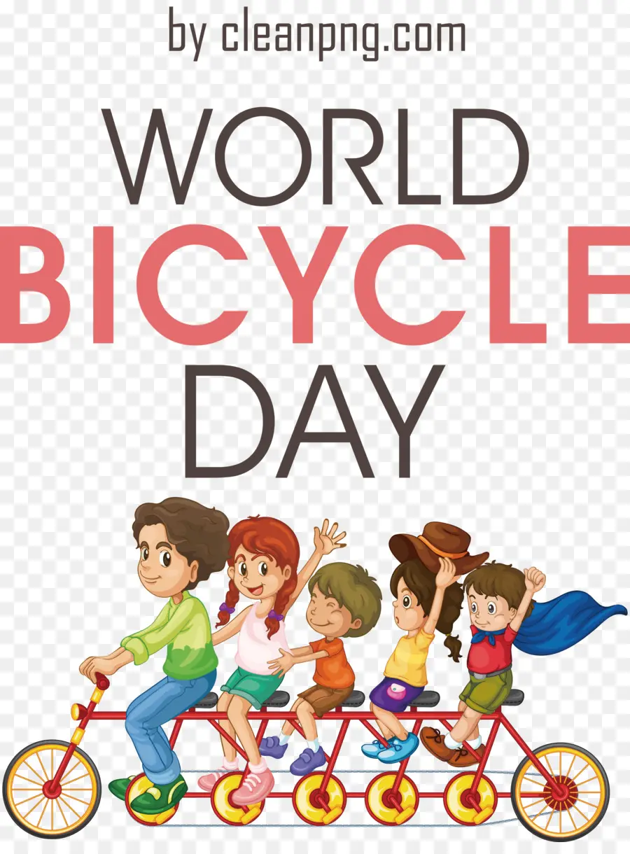 Día Mundial De La Bicicleta，Día Del Mundo De La Bicicleta PNG