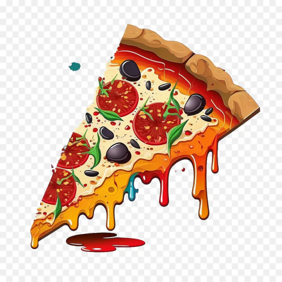 De Dibujos Animados De La Pizza，Rebanada De Pizza PNG