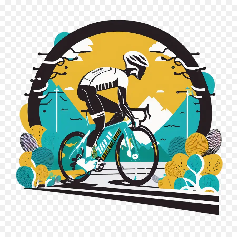 Día Mundial De La Bicicleta，Bicicleta Abstracta PNG