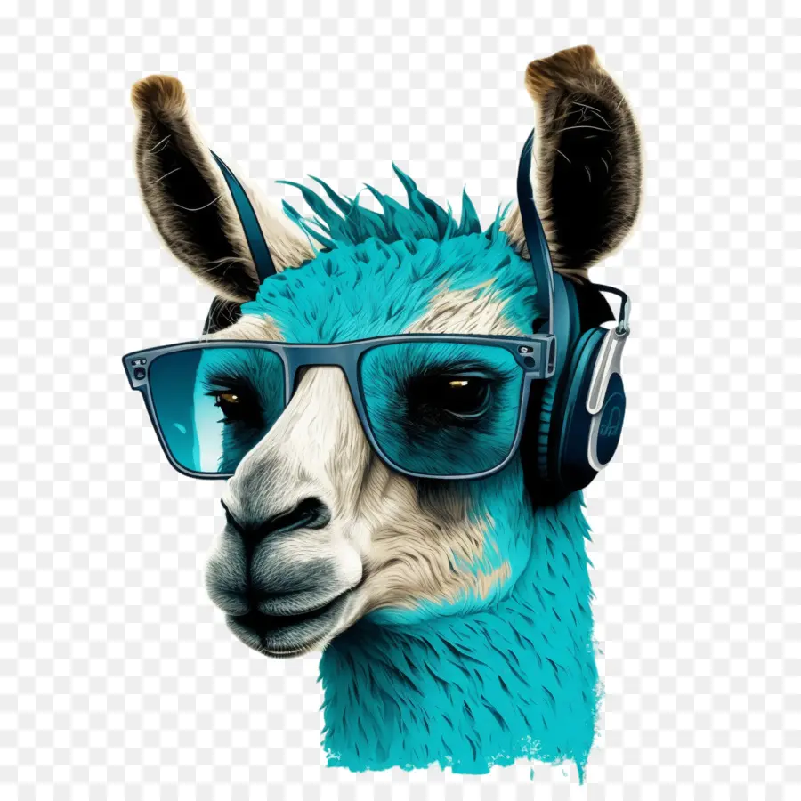 Cool Llama，Auriculares PNG