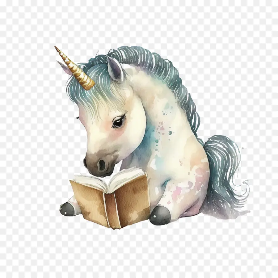 Acuarela Unicornio，Poco Unicornio PNG