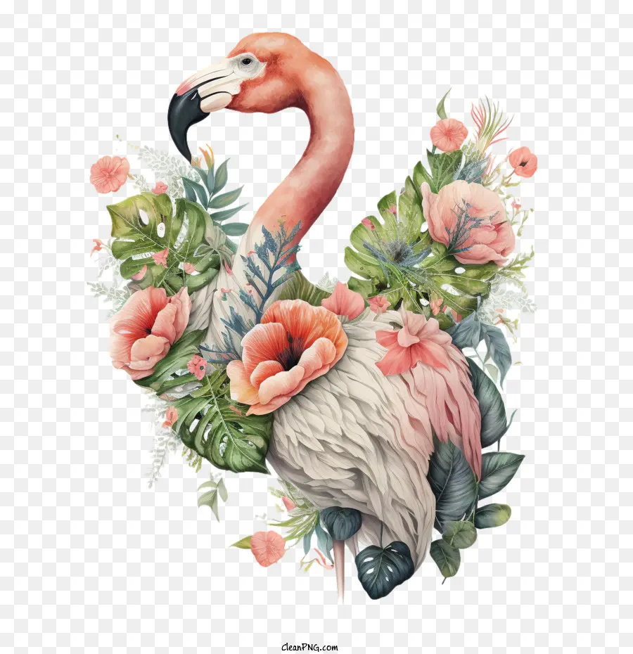 Flamingo，Flores PNG