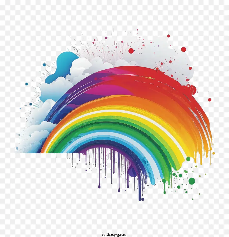 Arco Iris Colorido，De Dibujos Animados Del Arco Iris PNG