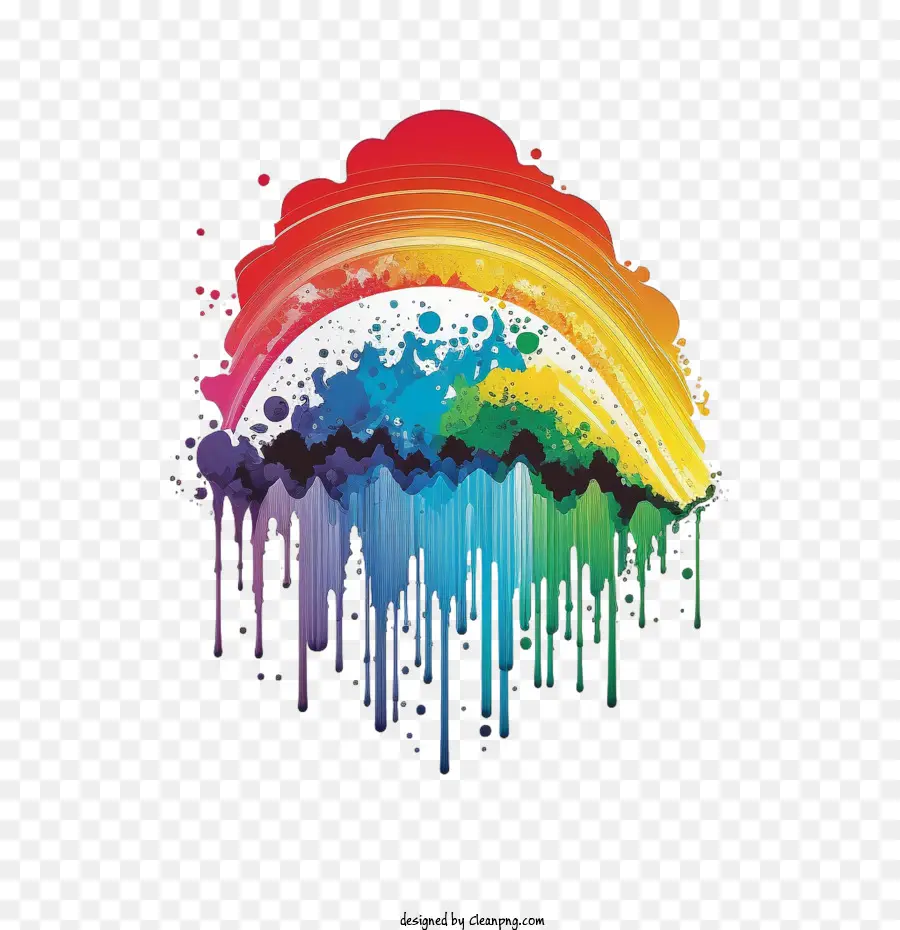 Arco Iris Colorido，De Dibujos Animados Del Arco Iris PNG