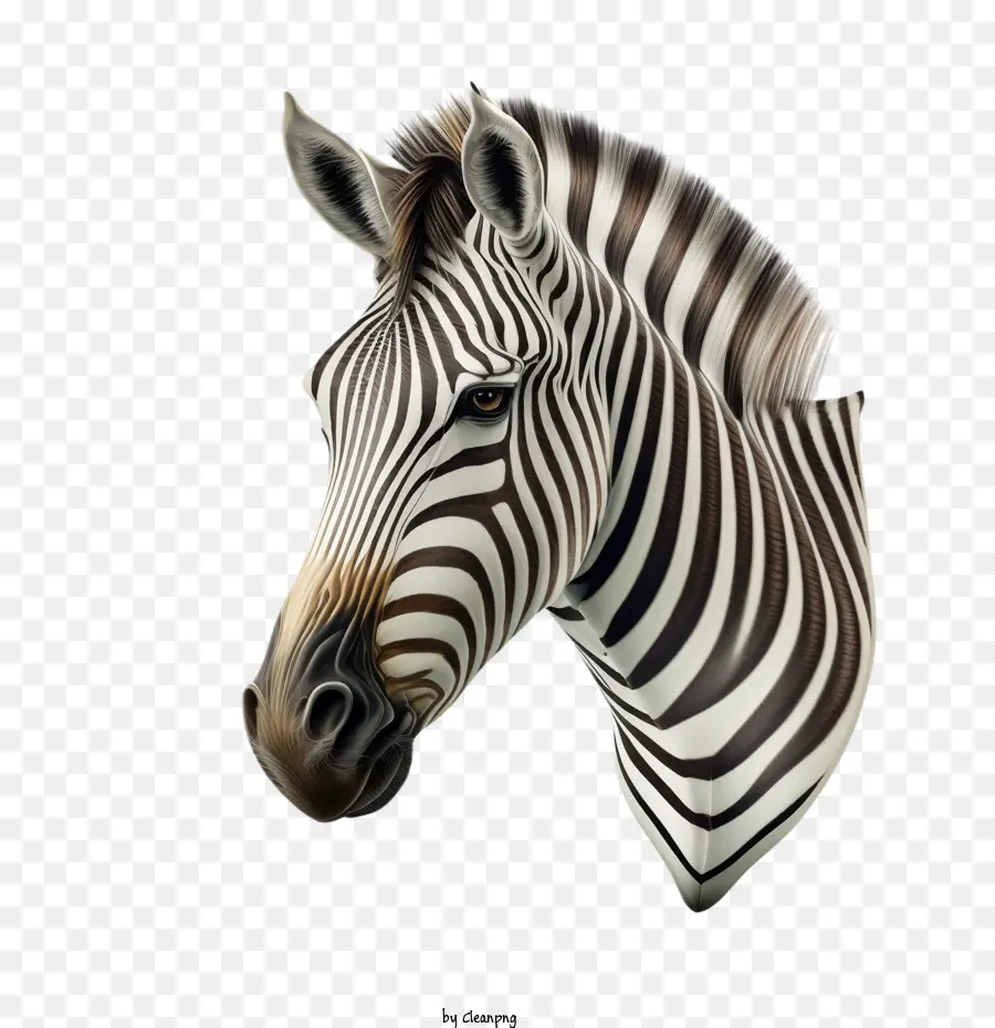 La Cabeza Zebra，Cebra Realista PNG