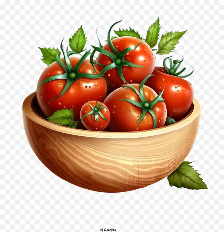 Los Tomates，Tazón De Madera PNG