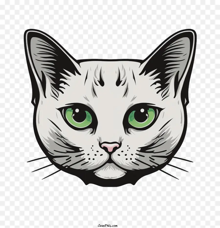 Gato De Dibujos Animados，Cara De Gato PNG