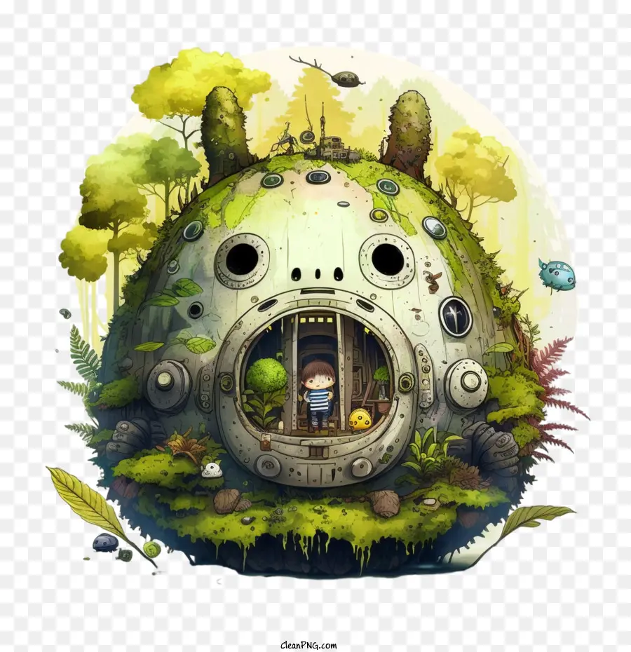 Lindo Totoro，Dibujos Animados Totoro PNG