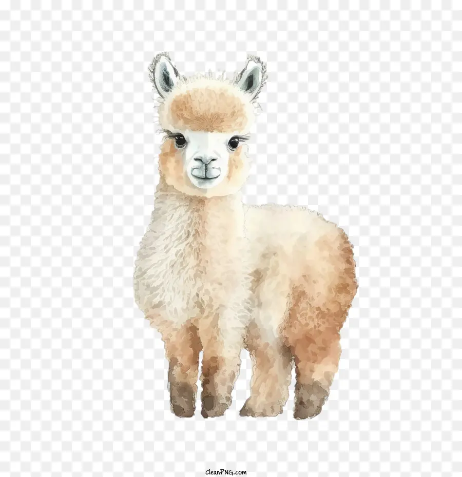 Llama Acuarela，Llama PNG