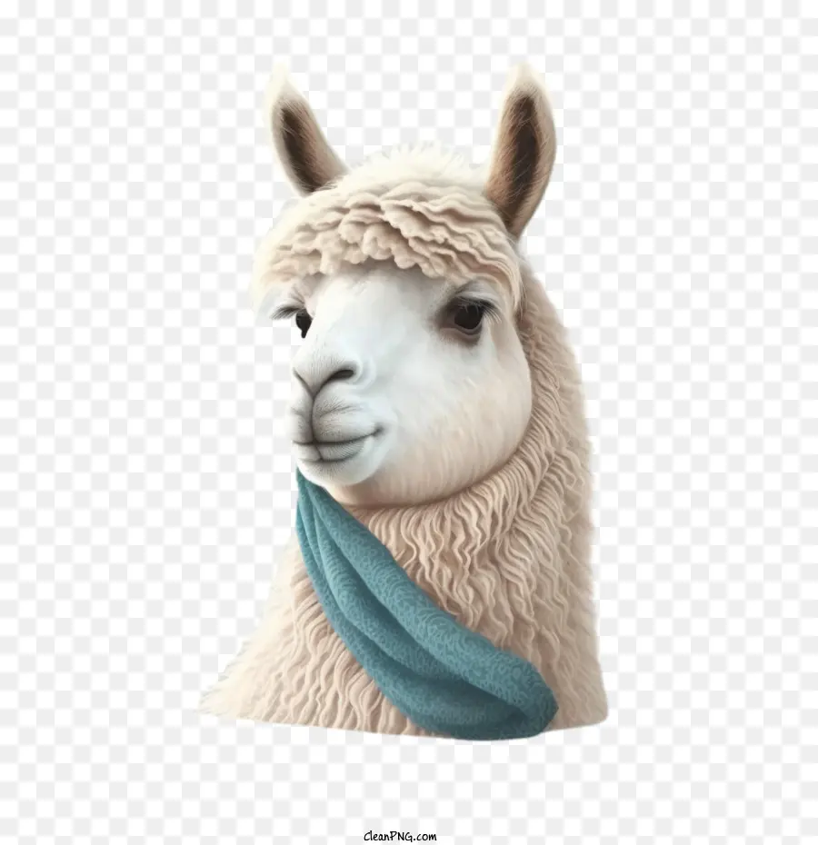 Llama Portrait，Retrato De Alpaca PNG