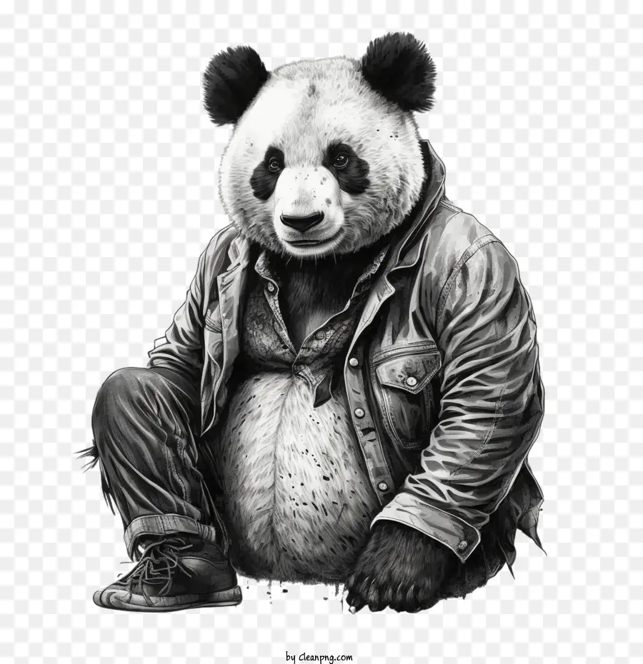 Fresco Panda，Panda Realista PNG