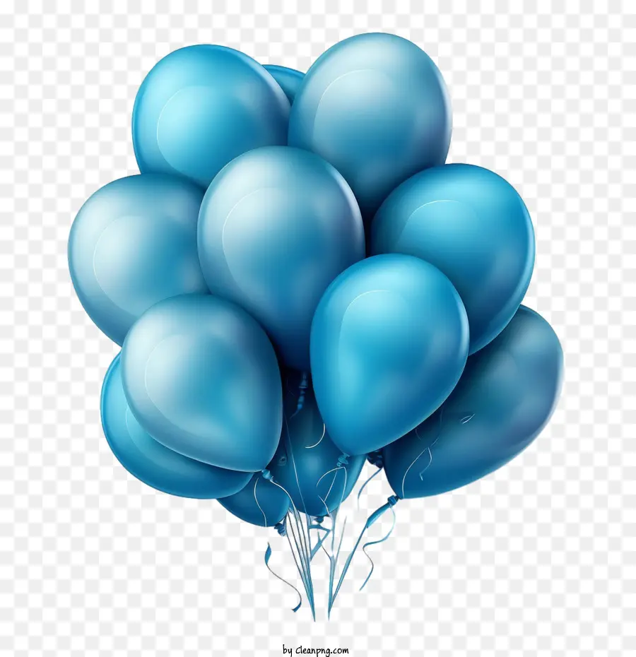 Globos Azules，Globos Realistas PNG