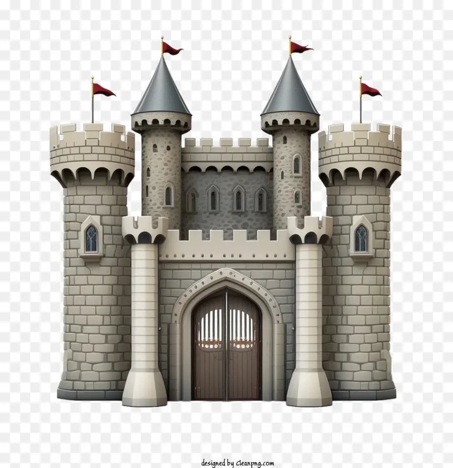 Retro Castillo，Castillo Medieval PNG